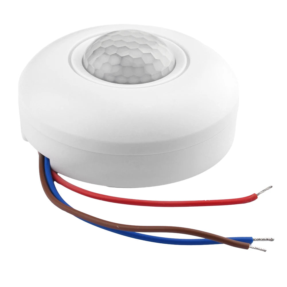 AC85-265V Intelligent Human Infrared Sensor Switch Ceiling Sensor Switch for Ceiling 360℃ Motion Sensor Light Switch Wholesale Oasis Select