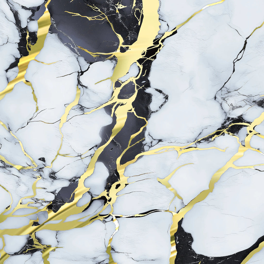 PVC Self-Adhesive Hot Stamping Marble Pattern Oil-Proof Stickers Suitable For Kitchen Walls And Decorative Background Walls. Oasis Select
