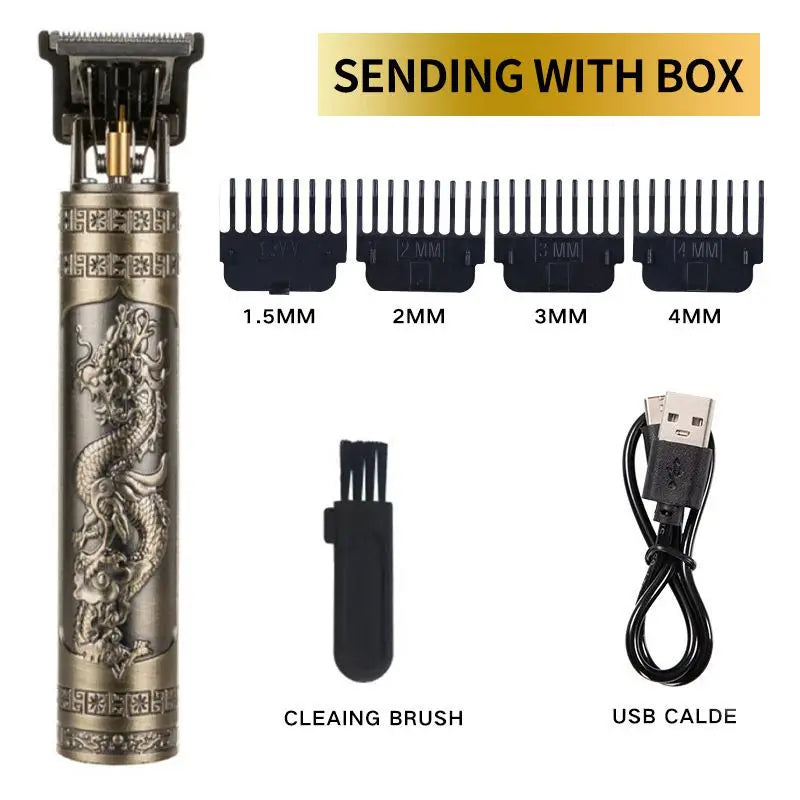 Professional Hair Trimmer Wireless Electric Hair Clipper Beard Shaver Men Hair Cutting Machine Barber For Men Haircut Style Oasis Select Bronze Dragon