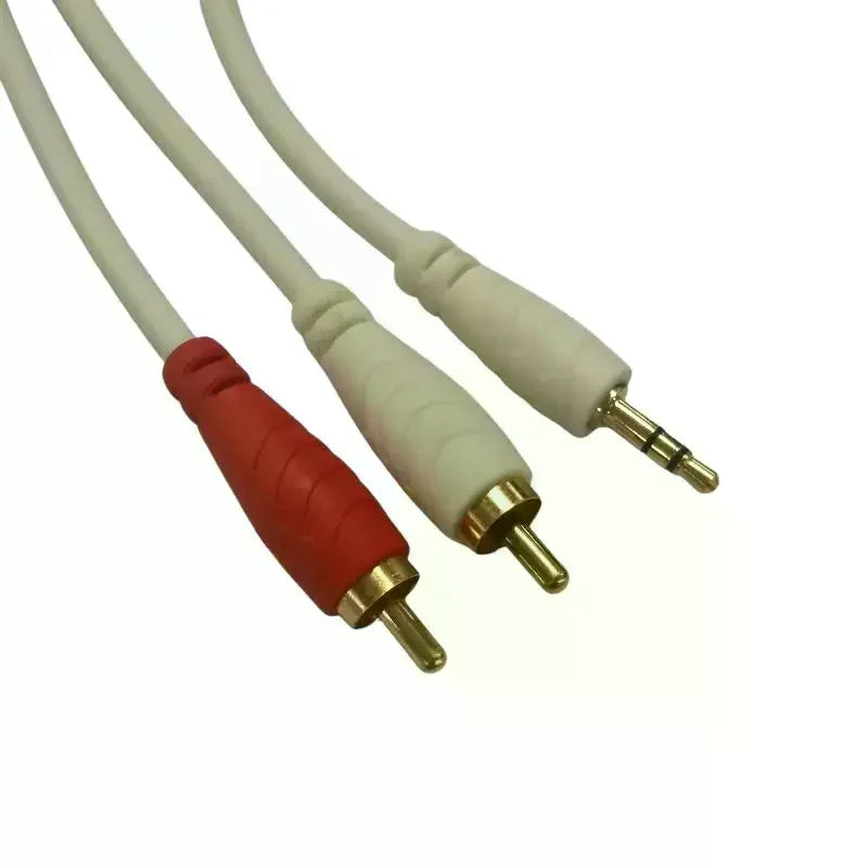 3.5mm Male To Dual RCA Male Audio Cable Gold Plated Hi-Fi Sound Lossless Transmission for Home Theater Car Stereo Oasis Select