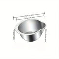 1pc Stainless Steel Fine Mesh Strainer - Multi-Purpose Rice Washer & Vegetable Fruit Sieve Bowl for Kitchen Food Drainer, Pasta Oasis Select Silver