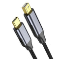 Type C to Mini DisplayPort Cable 4K@60Hz Video HD USB 3.1 to Mini DP 24K Gold-Plated Connector for iPhone MacBook Air Projectors Oasis Select Type C to Mini DP 1.8m