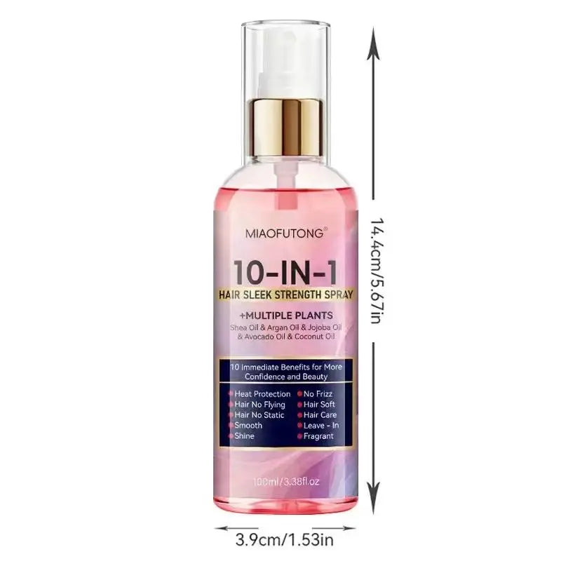 Instant soft 10 in 1 hair care spray - wash free hair retention conditioner, fast, soft and moisturizing, heat damage prevention Oasis Select