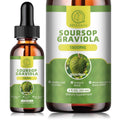BBEEAAUU 60ml Natural Soursop Graviola Extract Drops Support Immunity and Kidney Health, Detox and Antioxidation Gluten-Free Oasis Select 60ml 5bottles United States