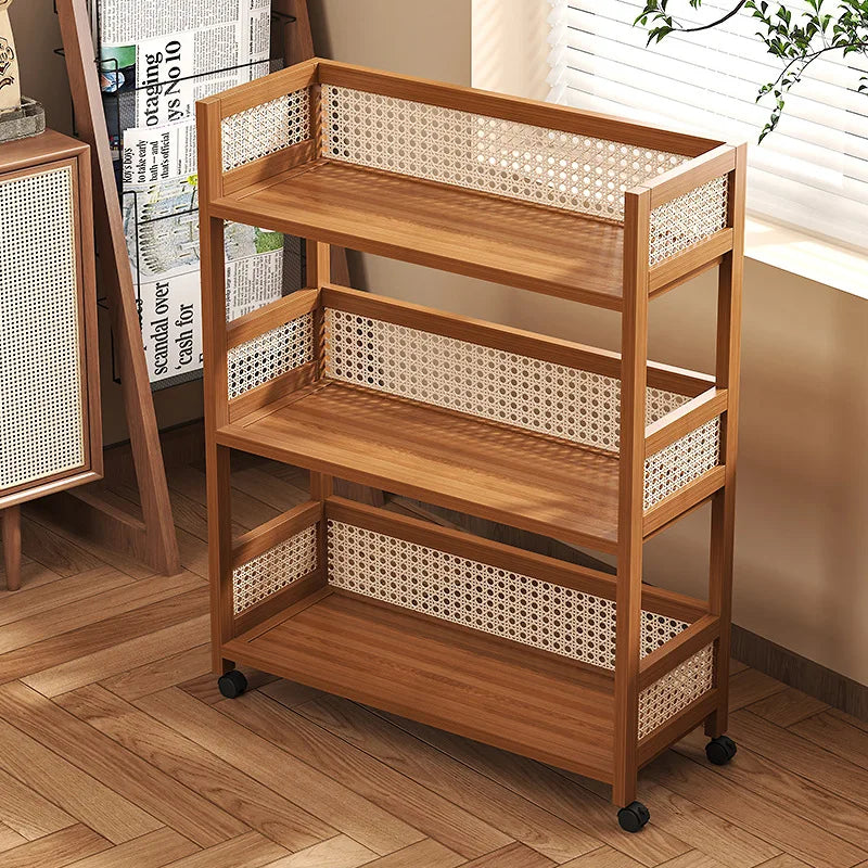 Kitchen rack Floor-to-ceiling multi-layer fruit and vegetable rack Storage countertop removable hot pot rack Storage rack Oasis Select