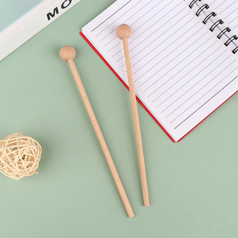 New Sale 1Pair Solid Wood Knocking Sticks Hammer Children's Percussion Instruments Wood Mallets Percussion Sticks for Xylophone Oasis Select