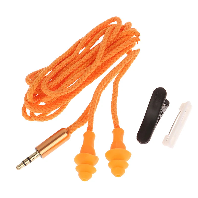 70cm Labor Protection Noise Reduction Earphone Factory Noise Reduction Earphone Industrial Work Eavesdropping Use At Work Oasis Select ORANGE