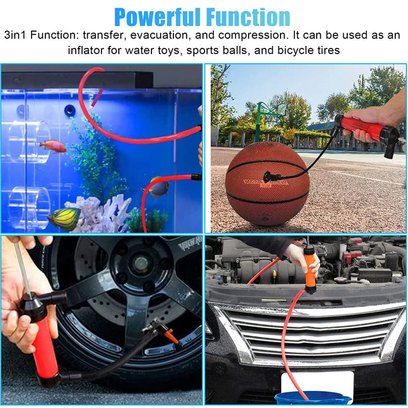 Pumping Oil And Gas With Siphon Pipe To Transport Manual Pump Oil Liquid Water Chemical Delivery Pump Hand Pump Car Modelin Oasis Select