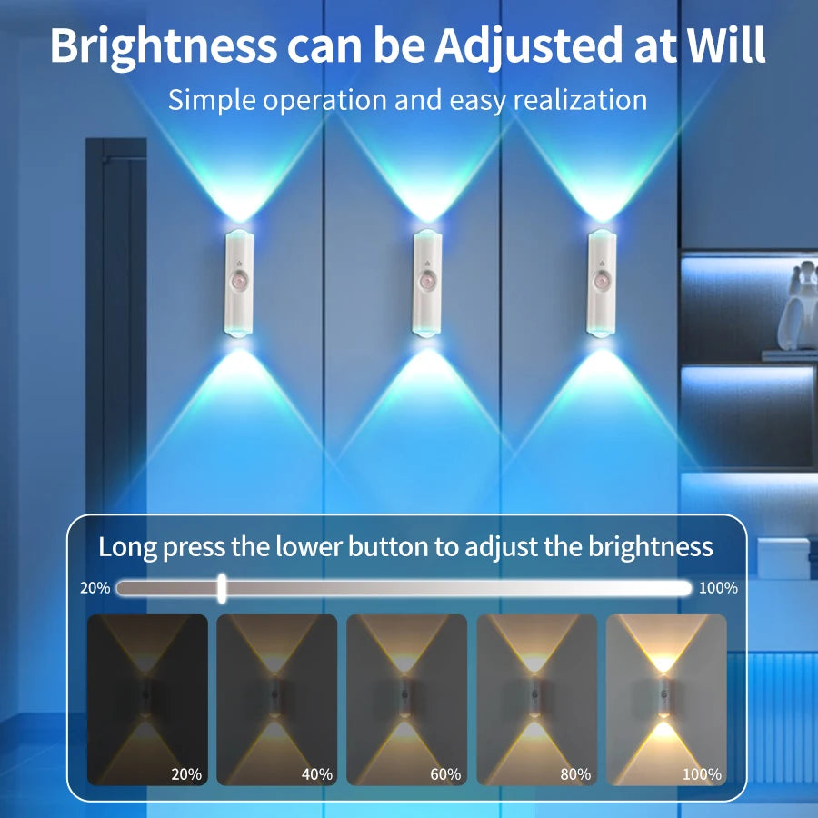 Motion Sensor LED Night Light – Rechargeable Magnetic Wall Lamp LED Night Light Oasis Select