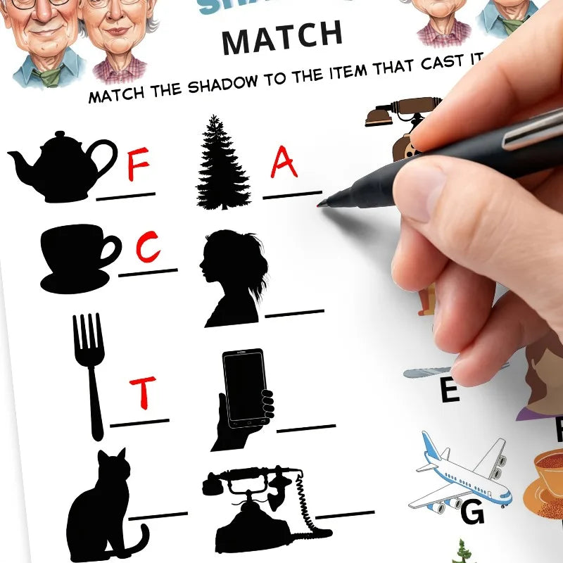 Two large-sized nostalgic activity manuals, specially designed for the elderly as brain-training games Oasis Select