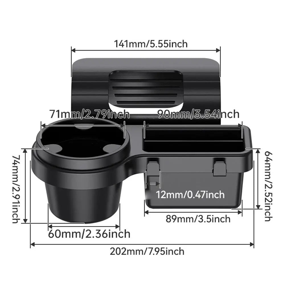 Multifunctional Car Organizer For Cup Stand, Phone Holder, Key Hooks Tray Expander Door Window Storage Rack Auto Accessories Oasis Select