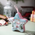 Christmas Tin Box Star Shaped Chocolate Cookies Candy Box With Hanging Rope Christmas Storage Box Ornaments Gifts Oasis Select Style F