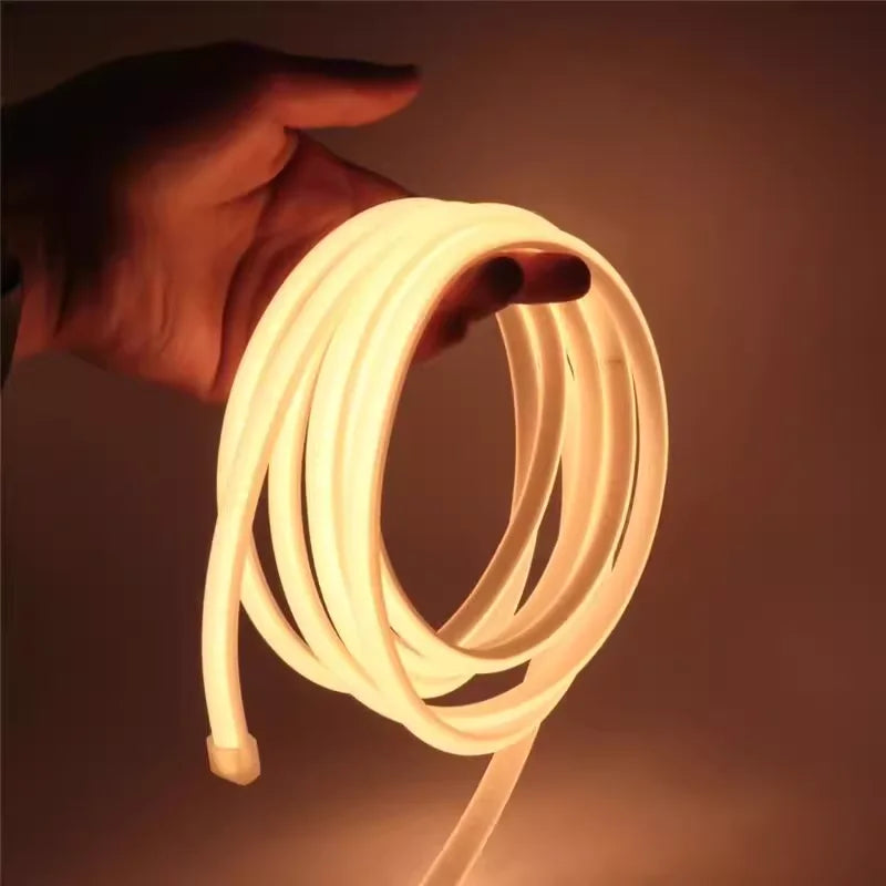 AC 220V COB LED Strips Lights Waterproof LED Outdoor Light 288 LEDs/M 1M-30M LED Light For Room Decoration With Switch And Plug Oasis Select Warm White 18M EU Plug