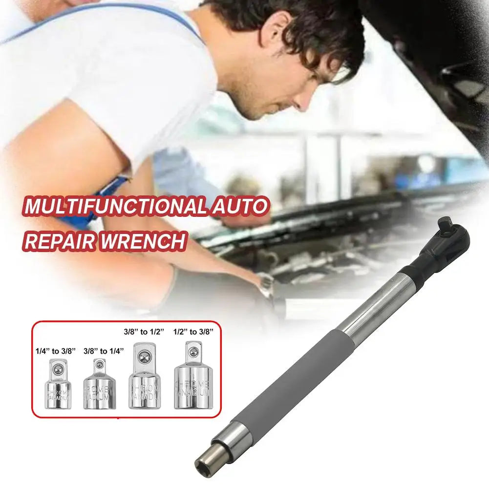 Electric Ratchet Wrench, Offset Extension Wrench Impact, Chain Drive Wrench Extender, Compatible With 1/2" Sockets Oasis Select