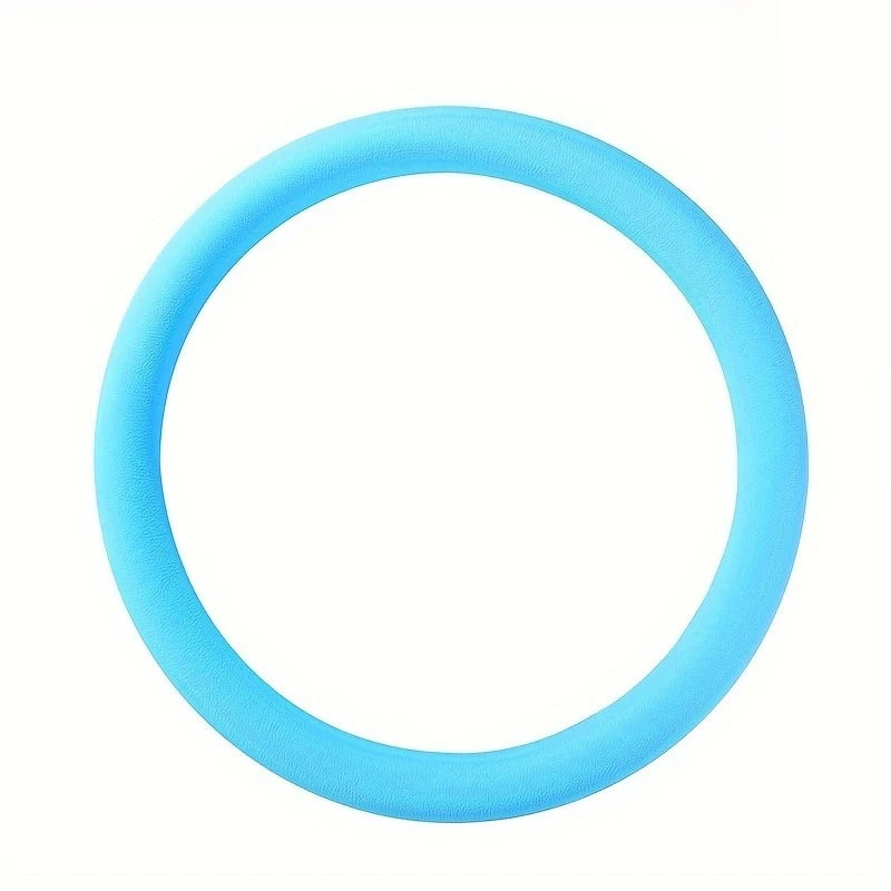General Motors steering wheel cover -Silicone/ artificial leather wrapped cover, suitable for round and D-shaped steering wheels Oasis Select Light blue