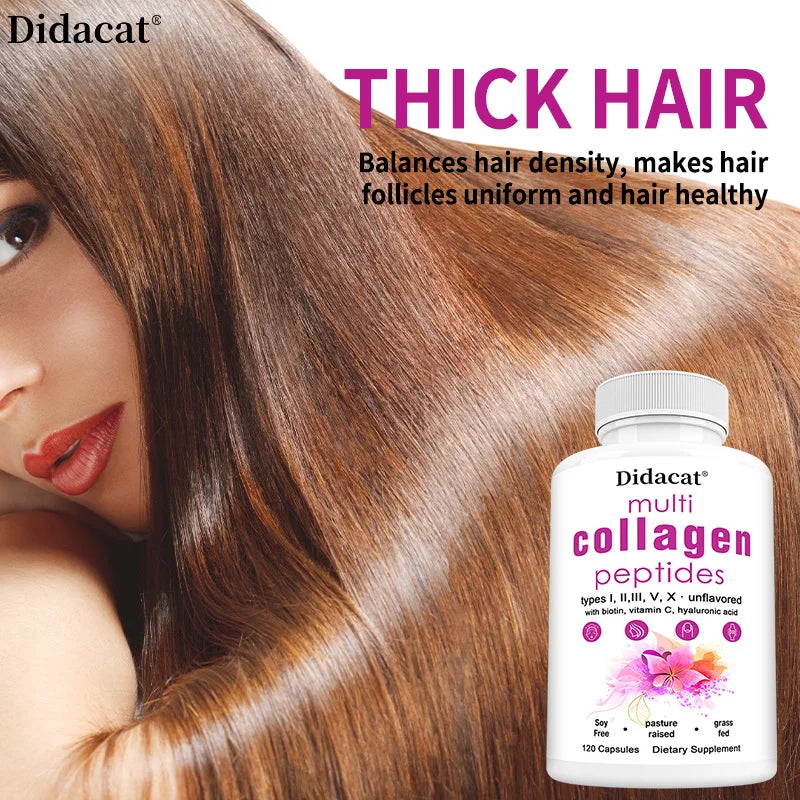 Multi-collagen Peptides - Anti-aging, Brightening Skin Tone, Firming Skin, Hair, Nail, Skin, and Joint Health Supplements Oasis Select