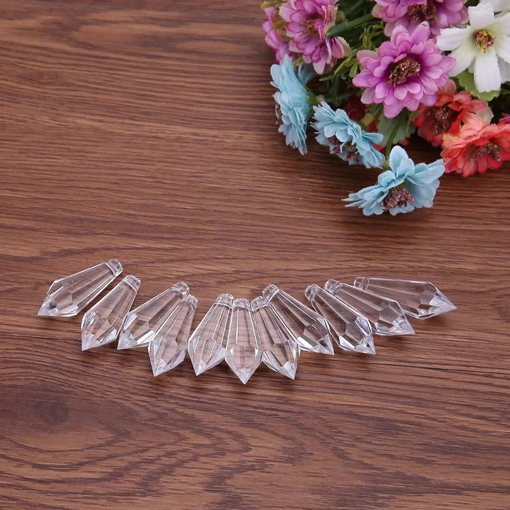 30-Pack Crystal Acrylic Bead Pendants – Wedding & Party Decor Party Bead Pendants Oasis Select