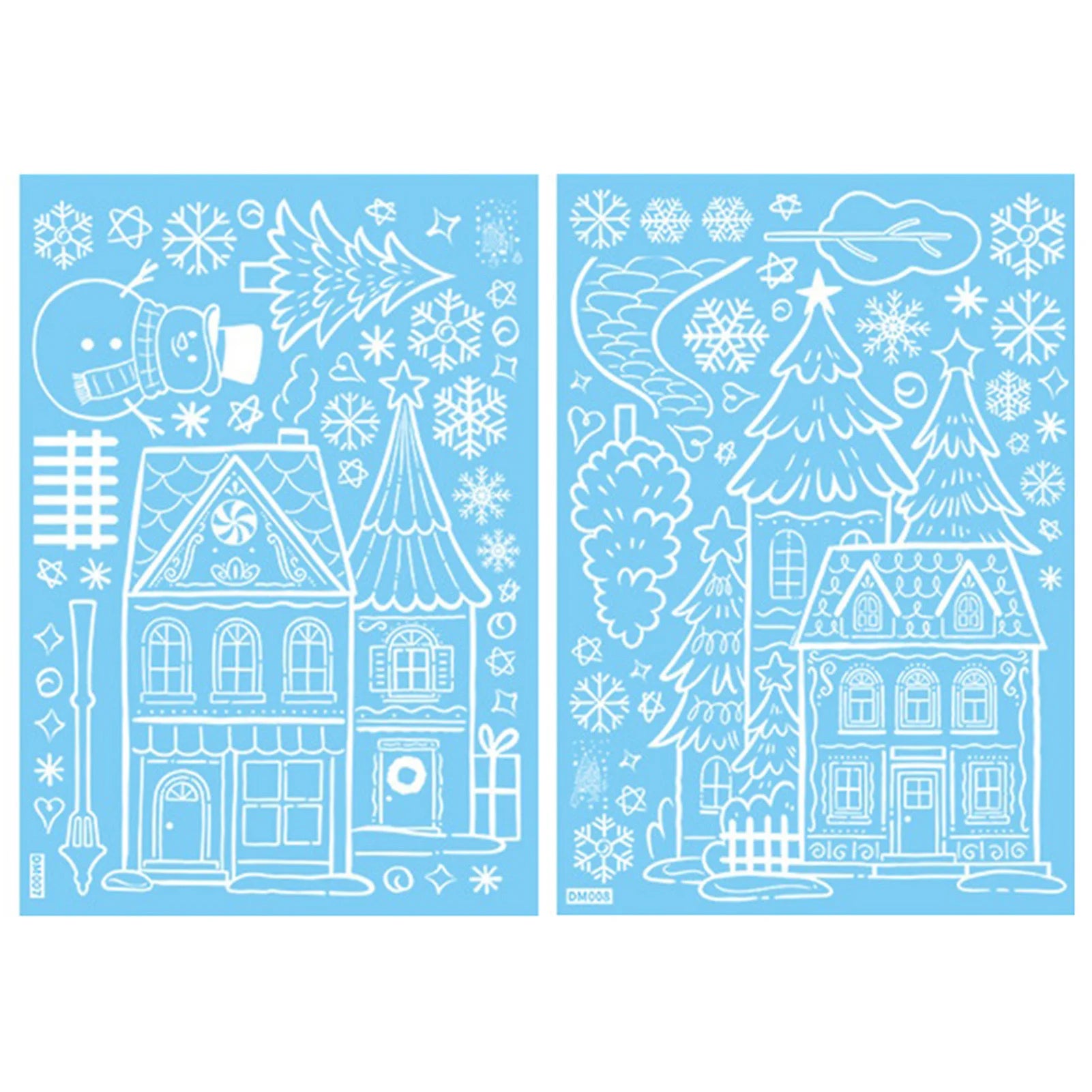 Snowman Christmas Window Clings & Removable Xmas Wall Decals Christmas Window Decals Oasis Select DM7 8