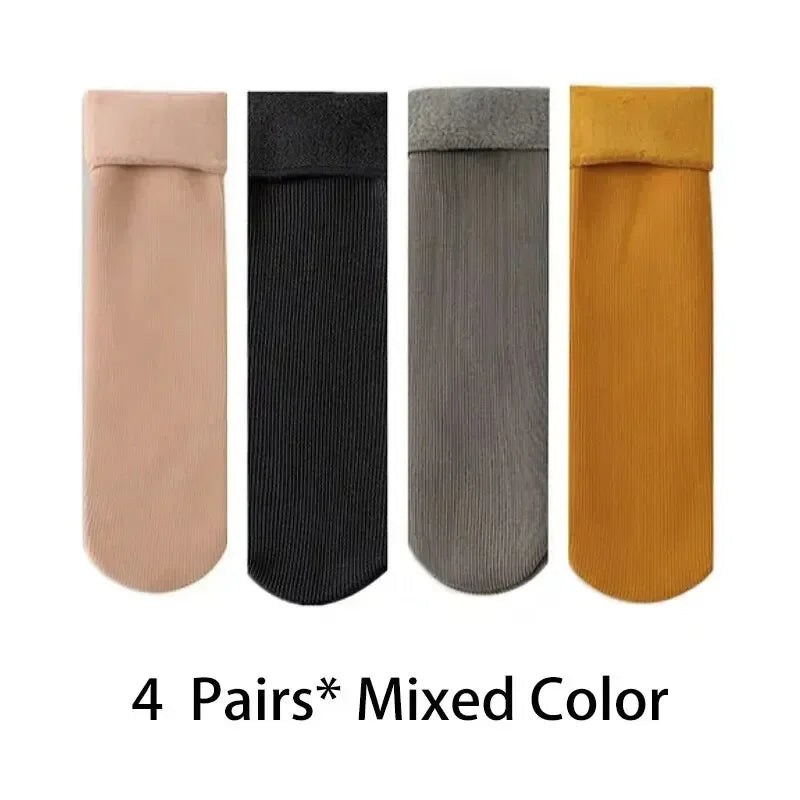 Women Winter Socks Hermal Cashmere Wool Socks Warm Thicken Thermal Snow Boots Floor Socks Oasis Select