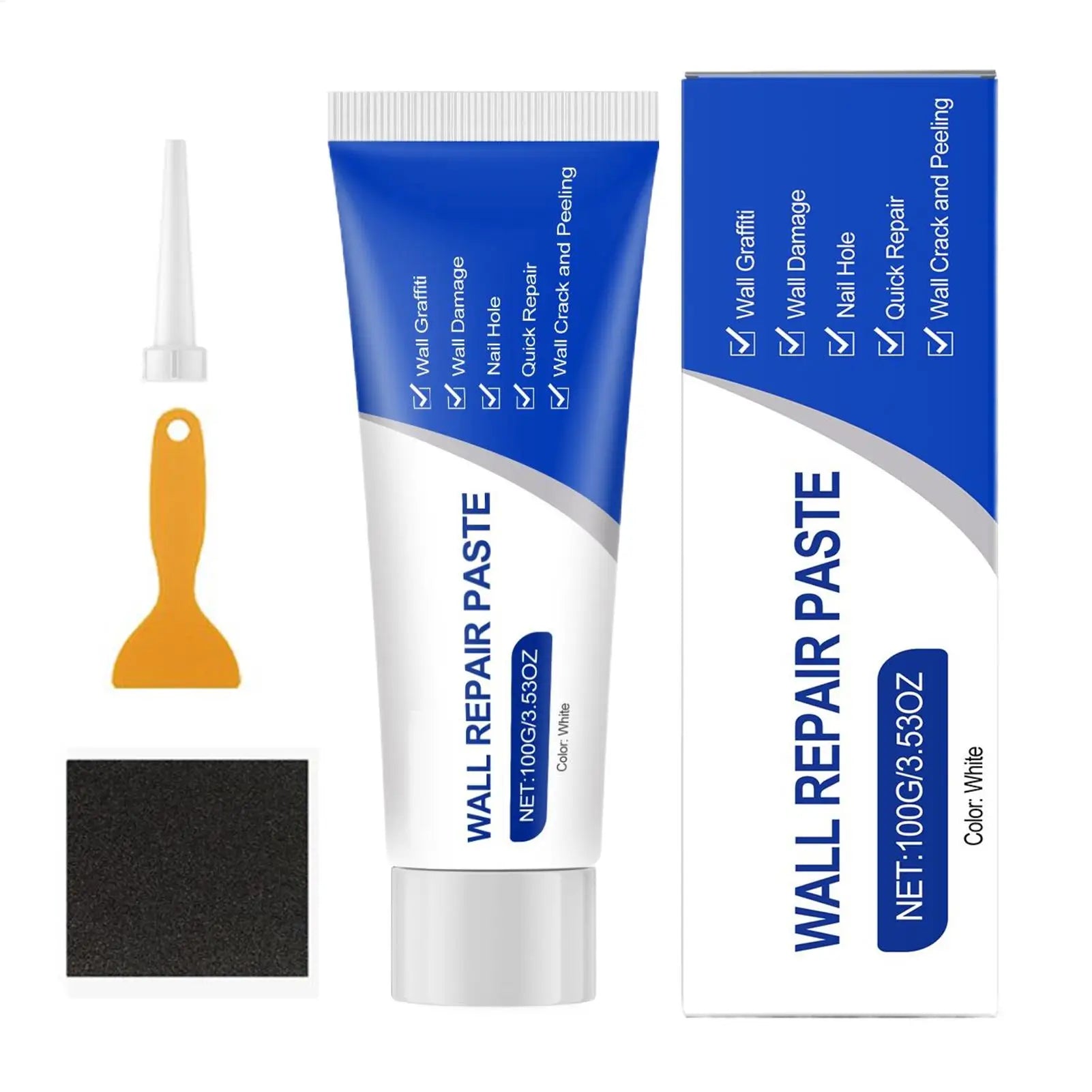 Drywall Repair Kit Putty Filler Paste Wall Hole Repair Kit for Ceiling Door Fixing Mending Home Dormitory Wall DIY Home Repair Oasis Select