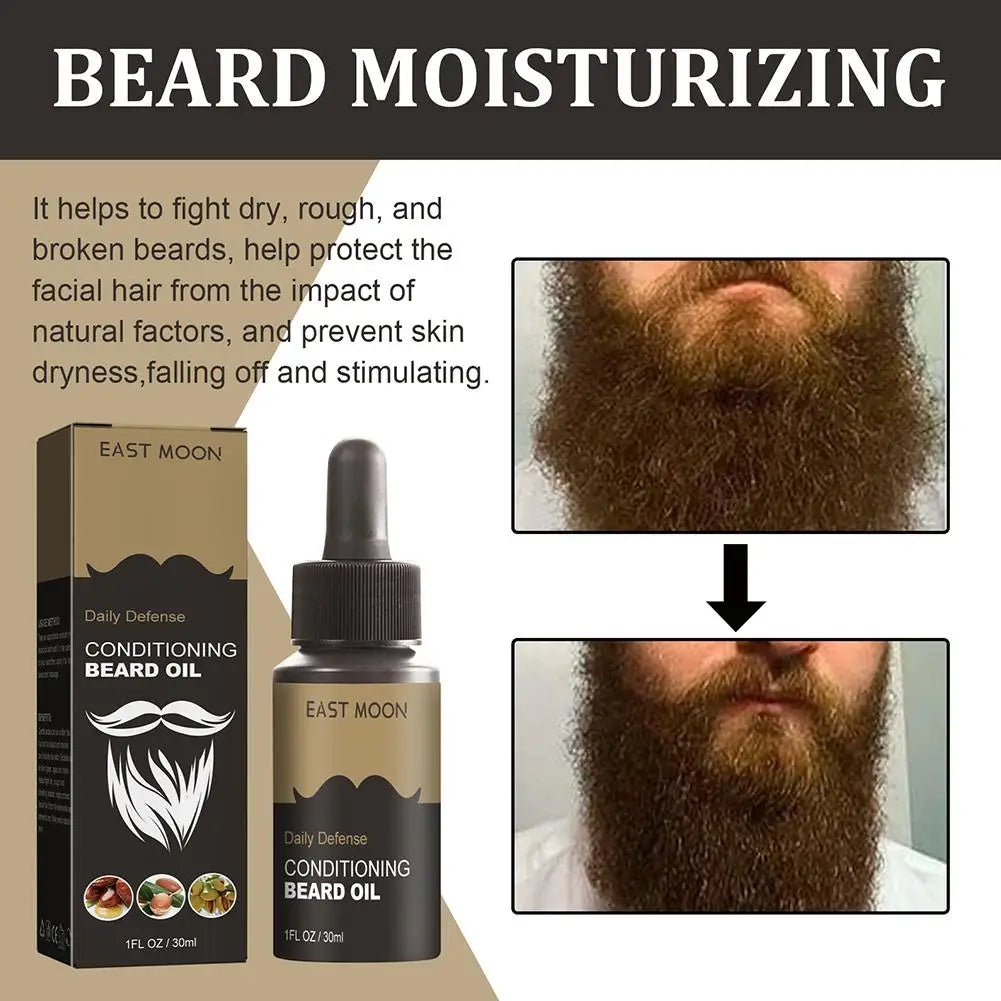 30ml Beard Growth Oil Serum For Men Beard Growth And Grooming Soften Strengthen Styling Beard Oil Nourish Beard Care Oil Oasis Select