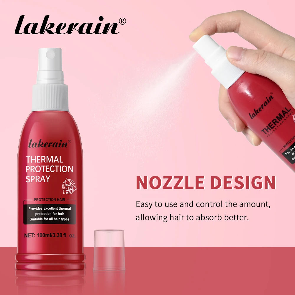 Lakerain Thermal Protection Spray Easy to Absorb Nozzle Design Moisturizing and Repairing Excellent Thermal Protection for Hair Oasis Select