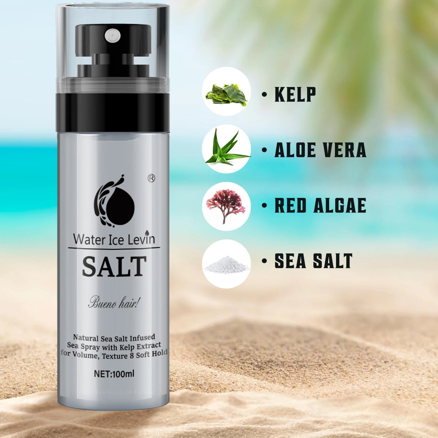 Sea Salt Spray for Volume & Texture – Moisturizing Hair Mist Hair Styling Spray Oasis Select