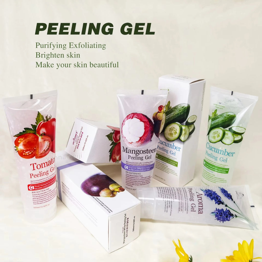 Exfoliating Peeling Gel 320ml – Cucumber, Pomegranate & Apple Facial Exfoliating Gel Oasis Select
