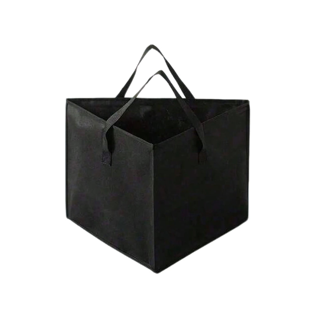 Clothes Hanger Organizer Large Capacity Triangle Storage Bag Foldable with Handle Space-Saving Clear Transparent for Wardrobe Ho Oasis Select black 3pcs