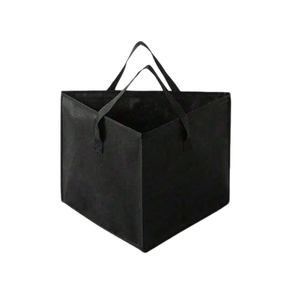 Clothes Hanger Organizer Large Capacity Triangle Storage Bag Foldable with Handle Space-Saving Clear Transparent for Wardrobe Ho Oasis Select black 3pcs