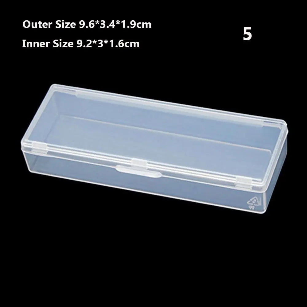 8Styles Plastic Storage Box Small Square Clear Black Box For Jewelry Diamond Embroidery Craft Bead Pill Home Storage Supply Oasis Select Style5