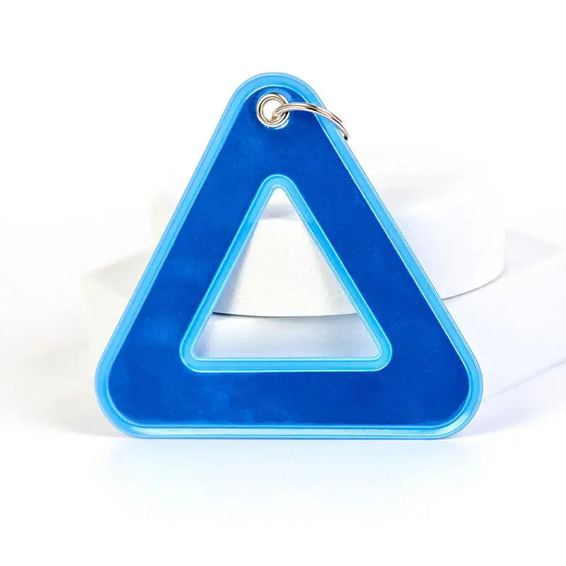 Triangle Reflective Safety Pendant for Student Backpack, High Visibility Reflective Tag for Night Walking Cycling Oasis Select A4