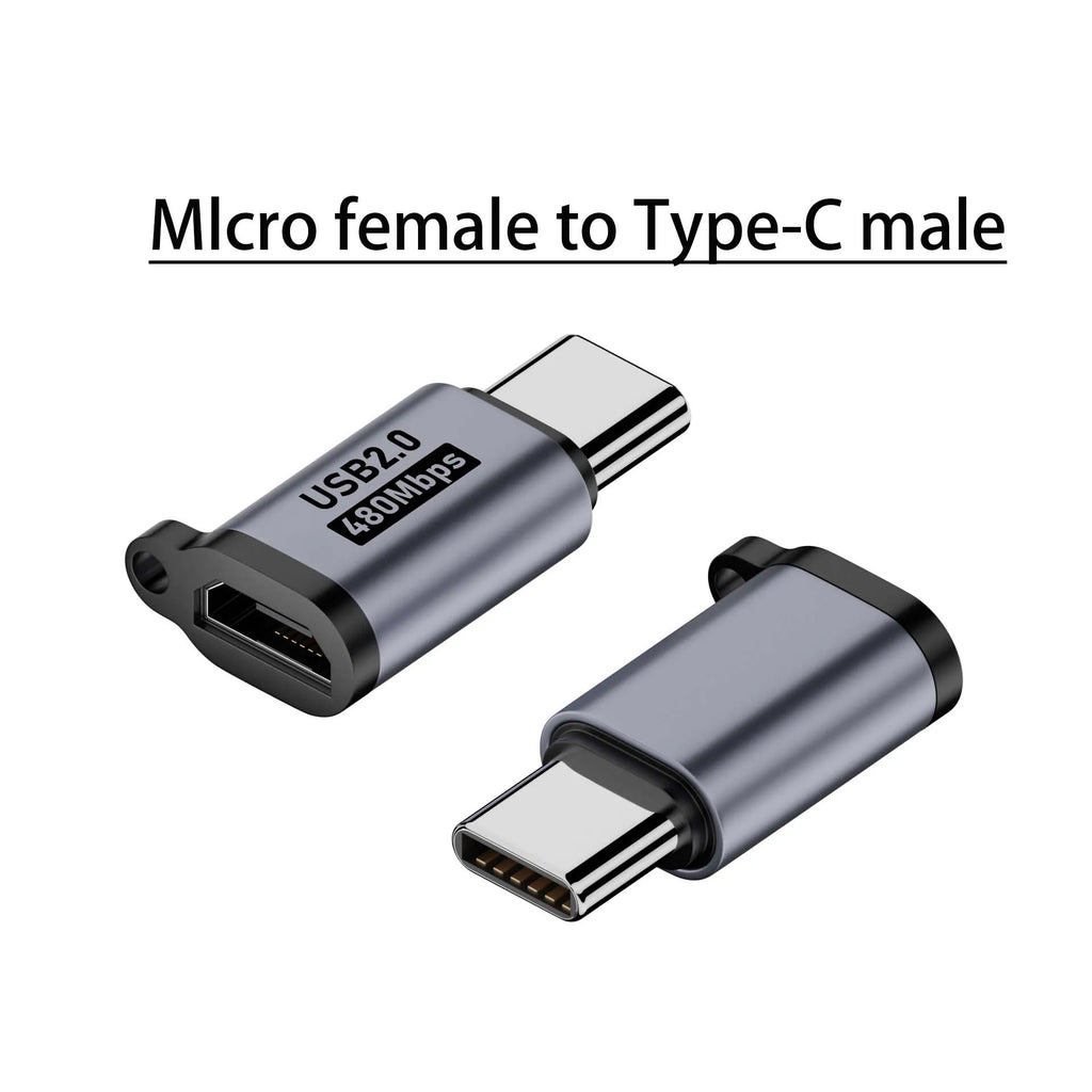 USB Adapter – Micro USB, Type-C & Mini USB Female Converter USB Plug Adapter Oasis Select Micro to Type-C