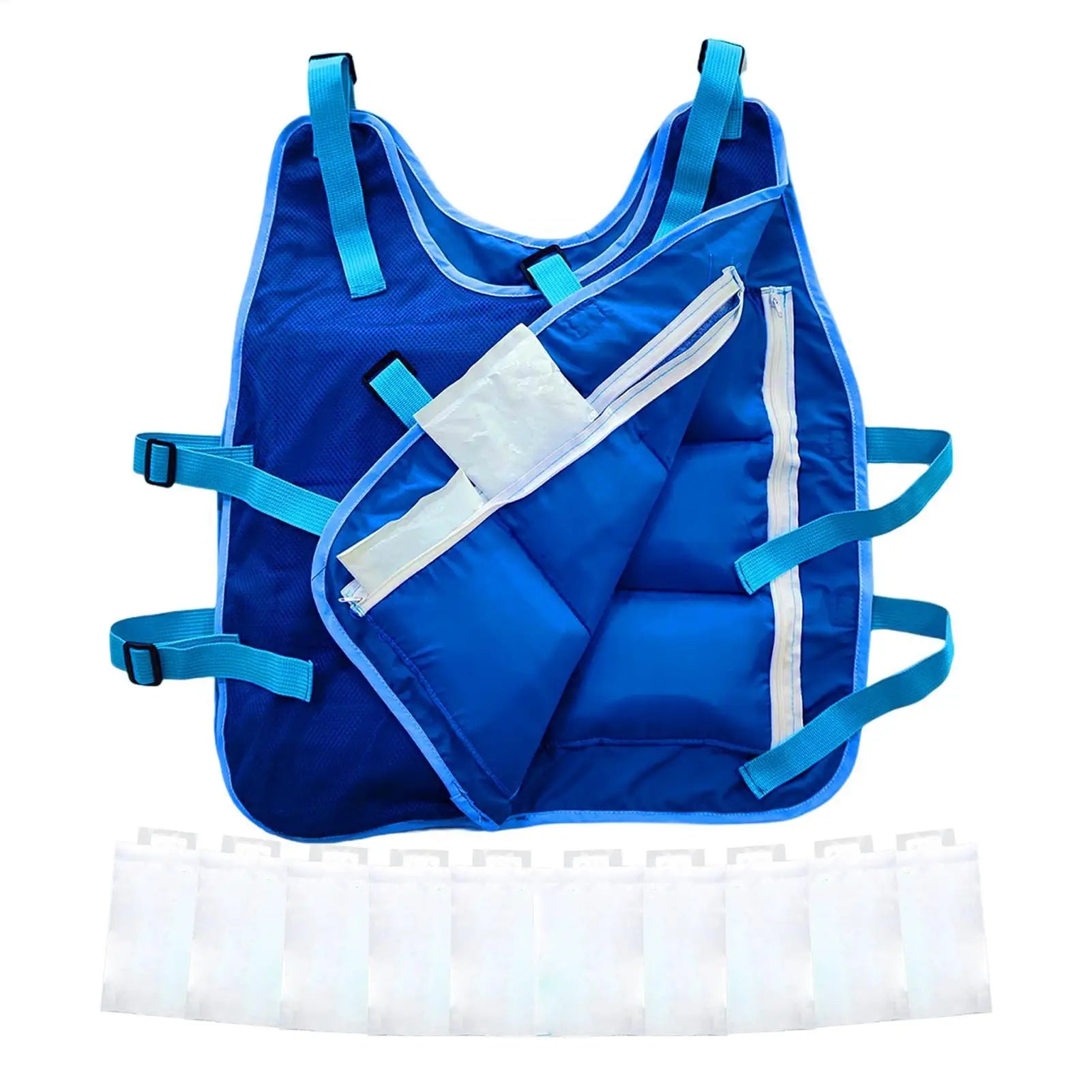 Outdoor Summer Cooling Vest Ice Jacket Water Evaporative Cool Shirt High-Temperature Protective Clothes Sport Camping Supplies Oasis Select