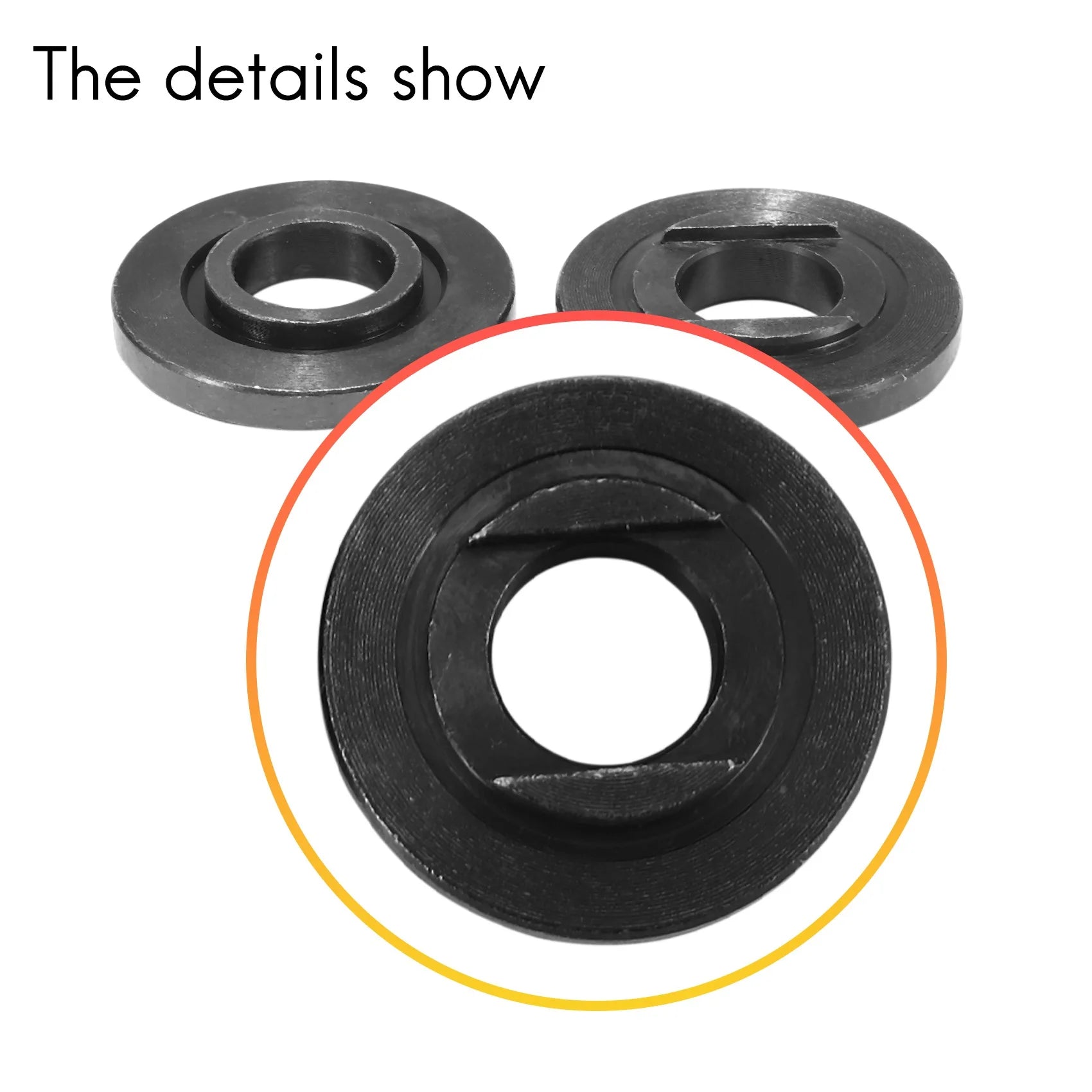 LIKE WISH 6 Pack Angle Grinder Flange Nut 5/8 For Ryobi 224399-1 193465-4 224568-4 9005BZ 9015B Replacemen Oasis Select black