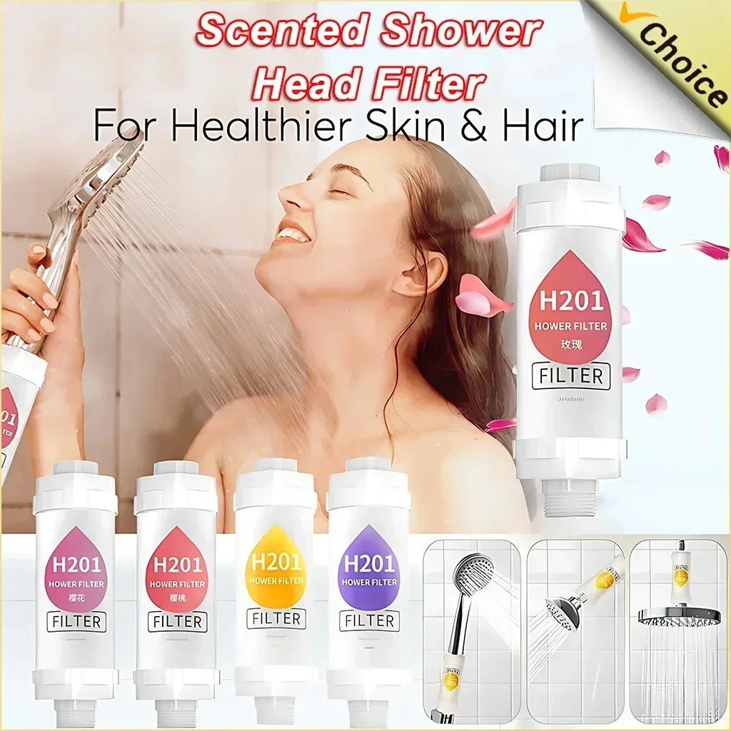 Shower Head Filter Bathroom Accessories Hard Water Filter Vitamin C Replacement Cartridge Remove Chlorine Fluoride Heavy Metals Oasis Select