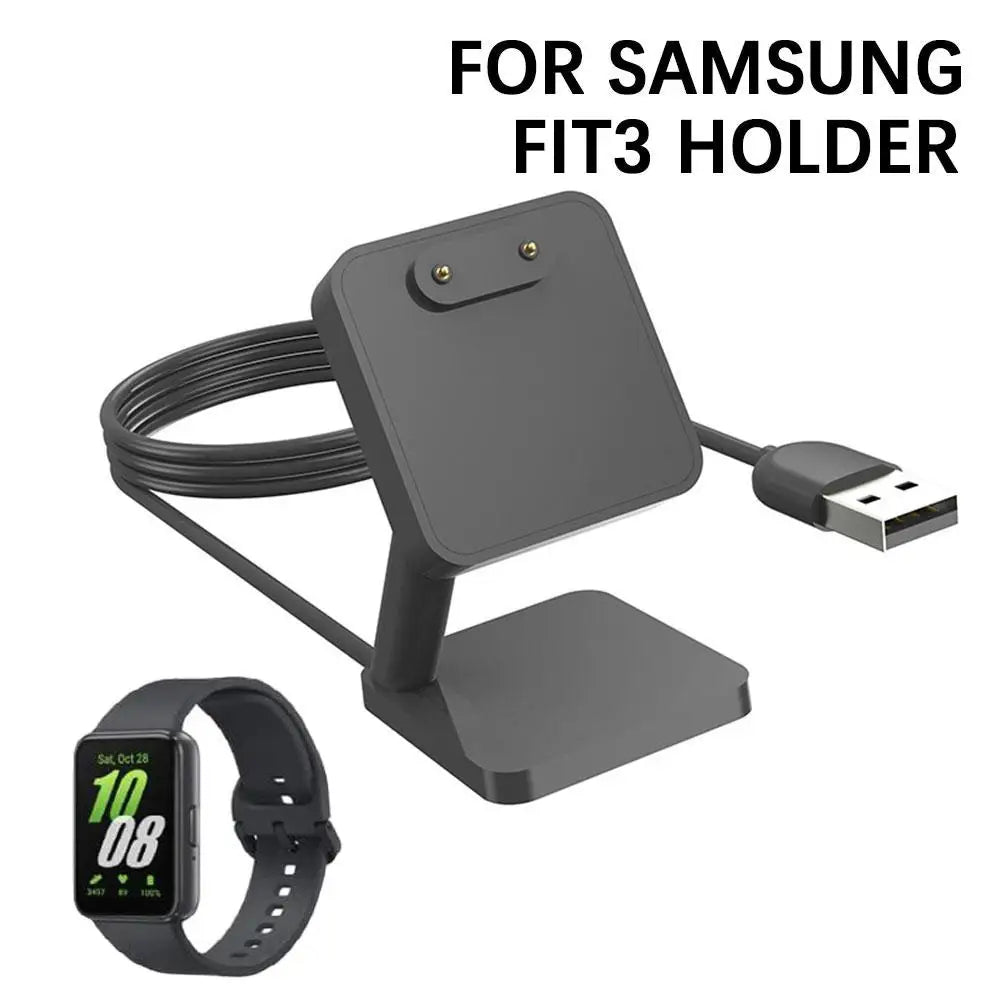 Desktop Stand Charger Adapter USB Charging Cable Dock Station Holder For Samsung Galaxy Fit 3 R390 Smart Band Fit3 Mini Charger Oasis Select