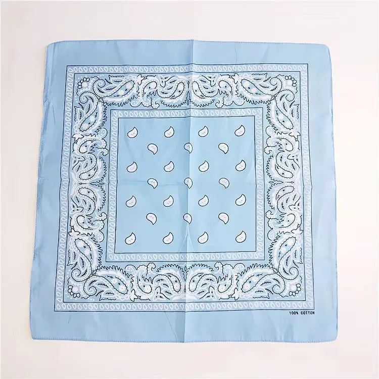 1 Bandana Kerchief Unisex Hip Hop Black Hair Band Neck Scarf Sports
