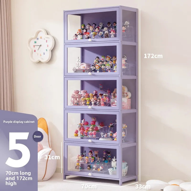 New Doll Storage Doll Doll Display Cabinet Transparent Shelf Display Box Baby Cabinet Pain Cabinet Rack Oasis Select Fifthfloor70