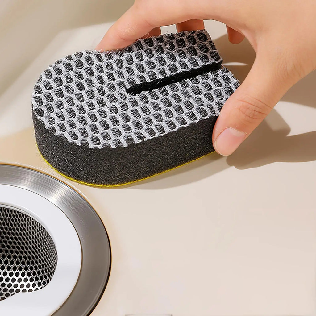 Kitchen Cleaning Sponges 1PC U-shaped Sponge Cleaning Brush Double-sided Dishwashing Sponge Wiping Scouring Pad Cleaning Oasis Select