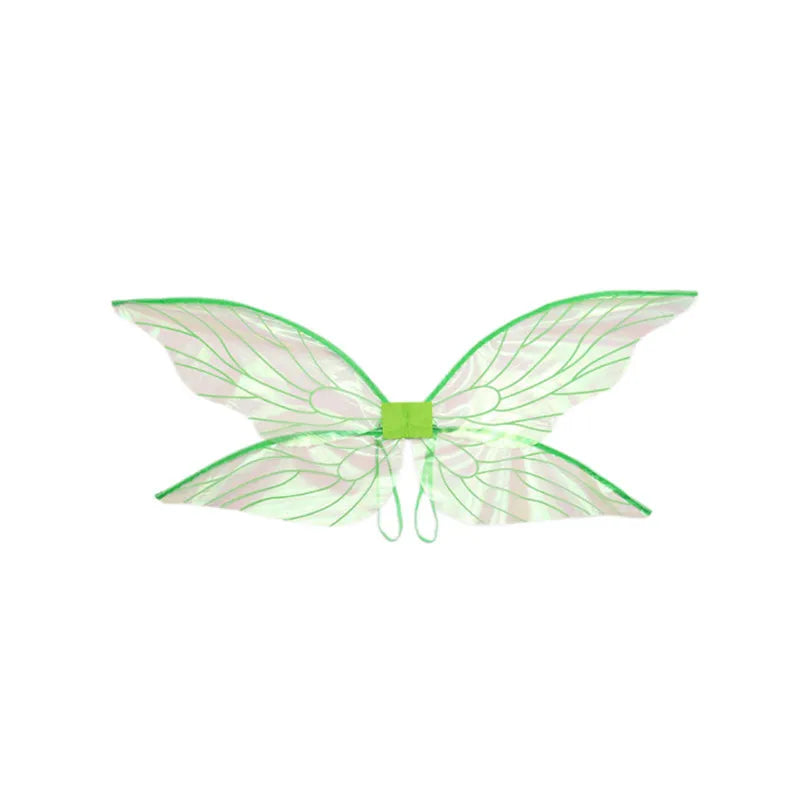 Festival Performances Butterfly and Cicada Wing Decorations Children's Activities Makeup Shows Dance Party Programs Props Oasis Select green Width 76CM 35CM