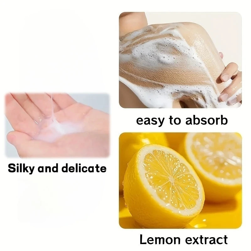 SADOER 400ml Lemon Shower Gel – Moisturizing & Hypoallergenic Shower Gel Oasis Select