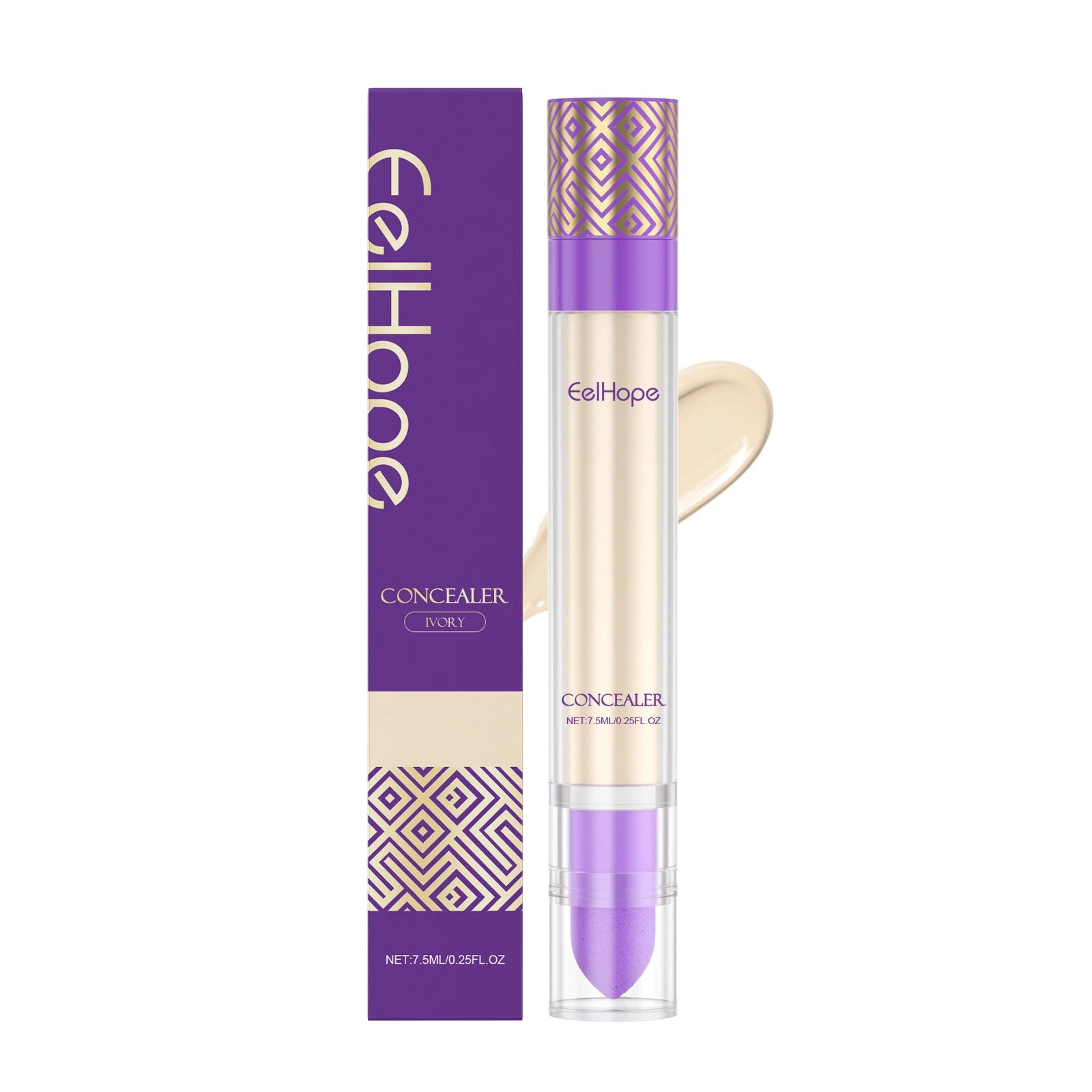 Eelhope Liquid Concealer – Full Coverage Dark Circles & Hydrating Liquid Concealer Oasis Select Ivory