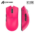 ATTACK SHARK X11 SE Wireless Tri-mode Gaming Mouse 59g Light,22000 DPI,PixArt PAW3311 Sensor,BT/2.4G/Wired,2000W Clicks Oasis Select X11se Berry red
