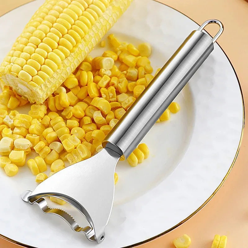 Stainless Steel Corn Stripper & Peeler – Ergonomic Handle Corn Stripper Tool Oasis Select