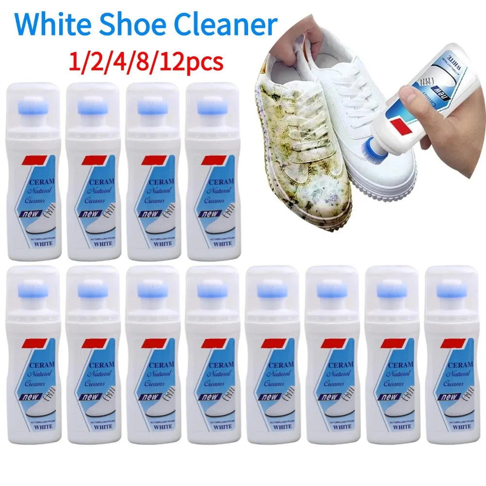 White Shoes Cleaner Polish Cleaning Tool For Casual Leather Shoe Sneakers Shoe Brushes Yellow Stain Remover Dry Cleaning Agent Oasis Select