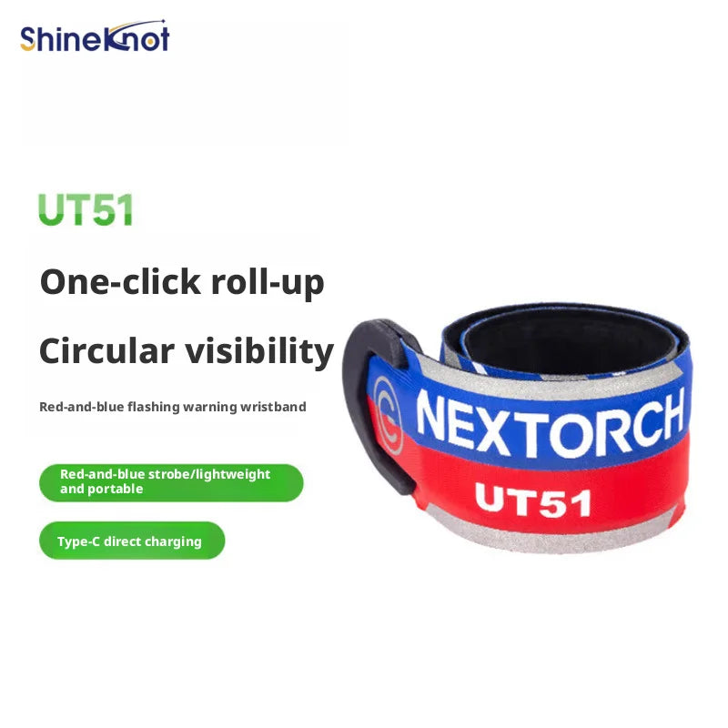 SHINEKNOT LED Flashing Safety Wristband | Night Running Light