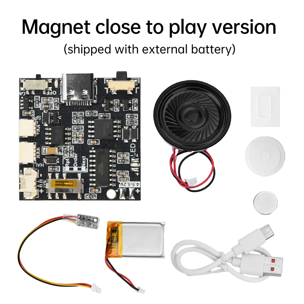 GC07A Speaker Magnetron Recording Greeting Card Movement Gift Box Christmas Birthday Card MP3 Download Voice Module Oasis Select GC07A-CA