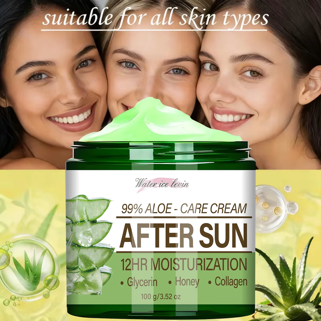 99% Aloe Vera After Sun Cream – 12HR Collagen & Glycerin Moisture After Sun Cream Oasis Select