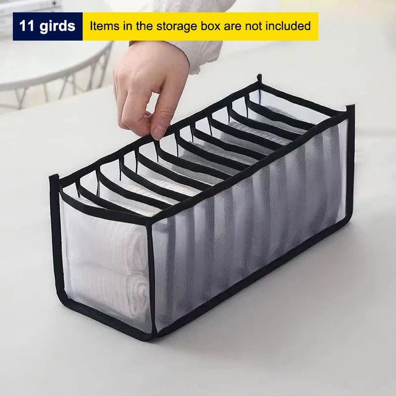 Mesh Drawer Organizer – 6/7/11 Grid Sock & Lingerie Storage
